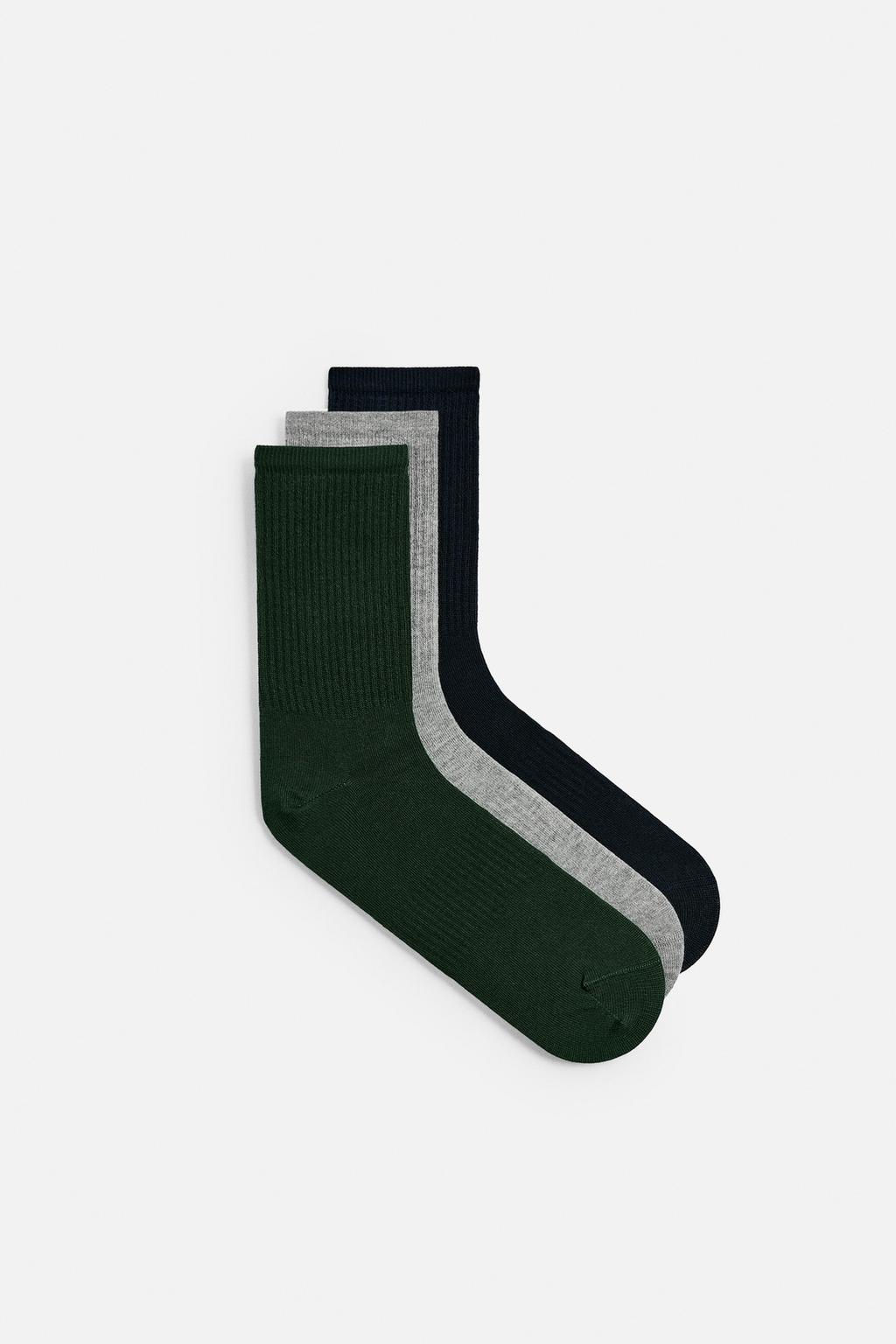 PACK OF 3 RIBBED SOCKS - Zara фото 2