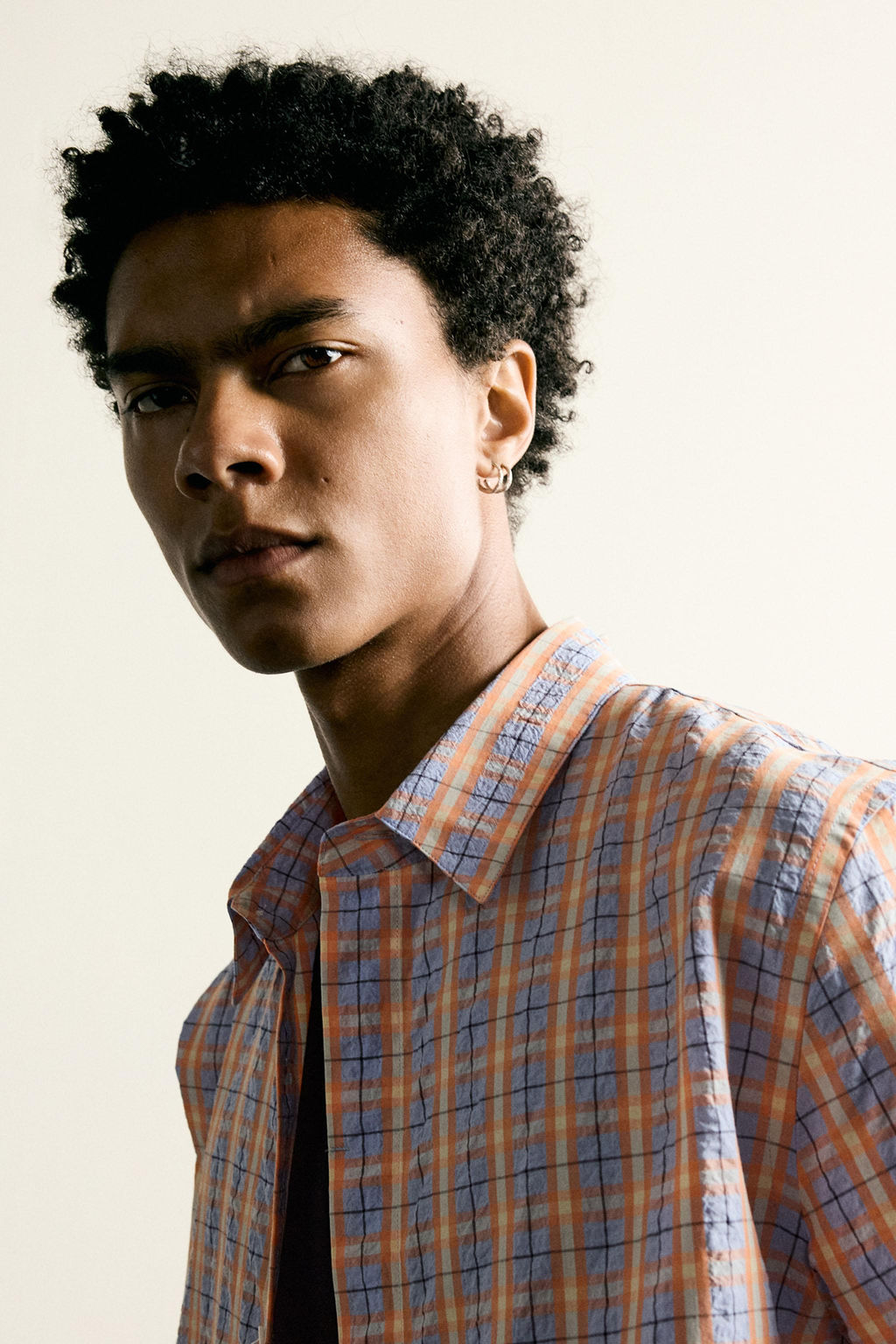 CAMISA RELAXED FIT CUADROS RELIEVE / Multicolor - Zara фото 5