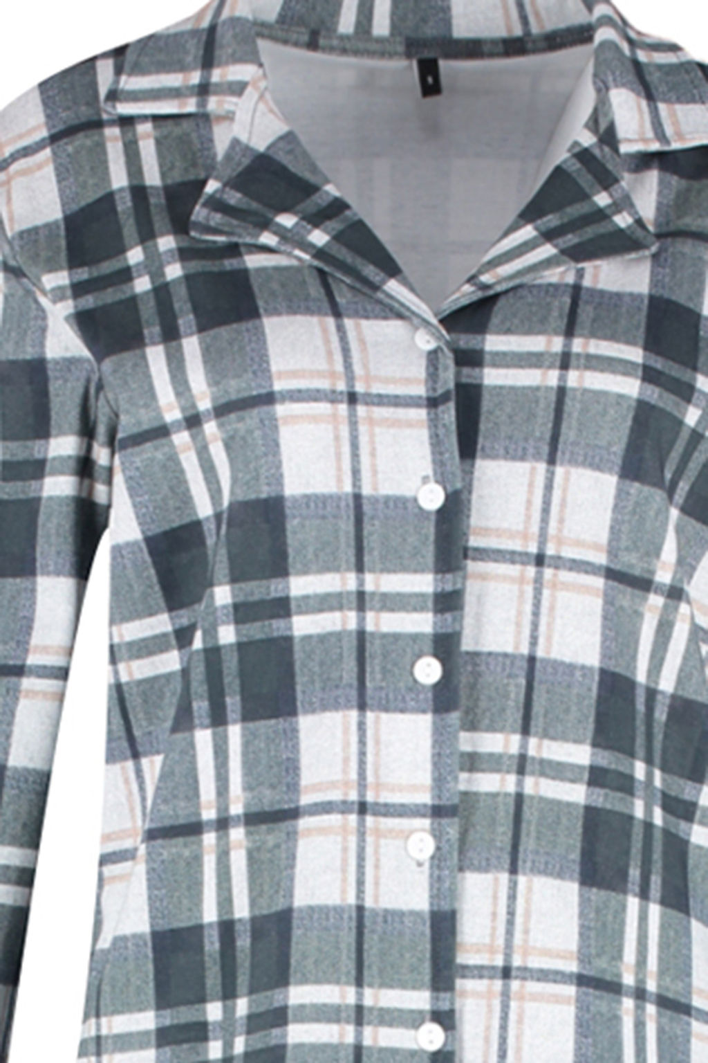 Cok Renkli %100 Pamuk Ekoseli Gomlek-Pantolon Orme Pijama Tak?m? THMAW24PT00251 - Trendyolmilla фото 7