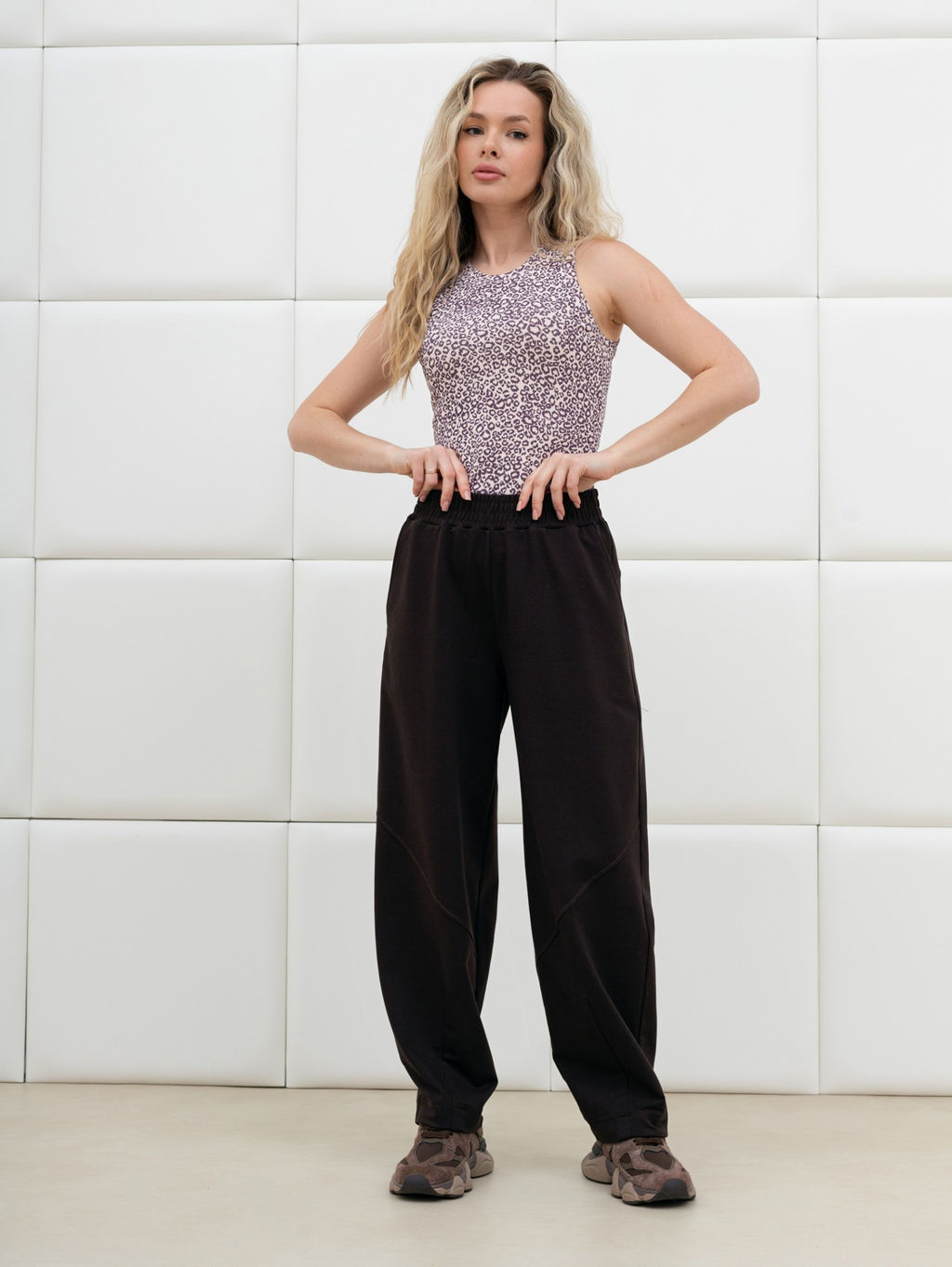 Брюки Бейс из футера с вискозой - Виотекс фото 22