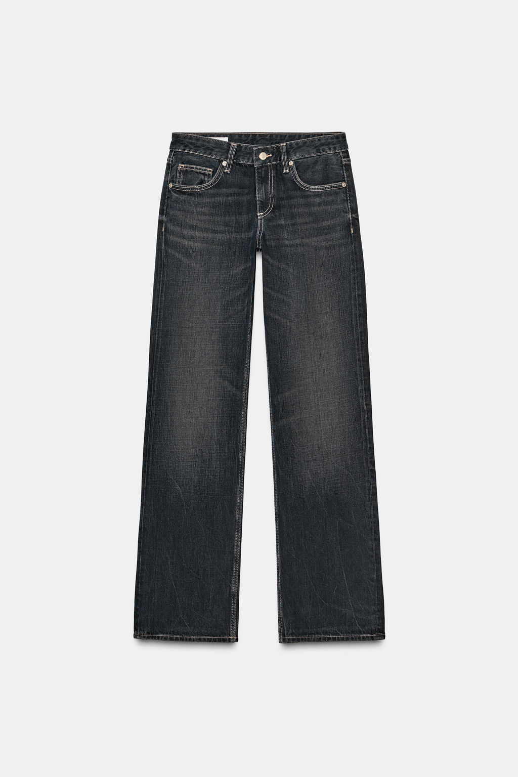 JEANS TRF WIDE LEG TIRO BAJO / Azul noche - Zara фото 7