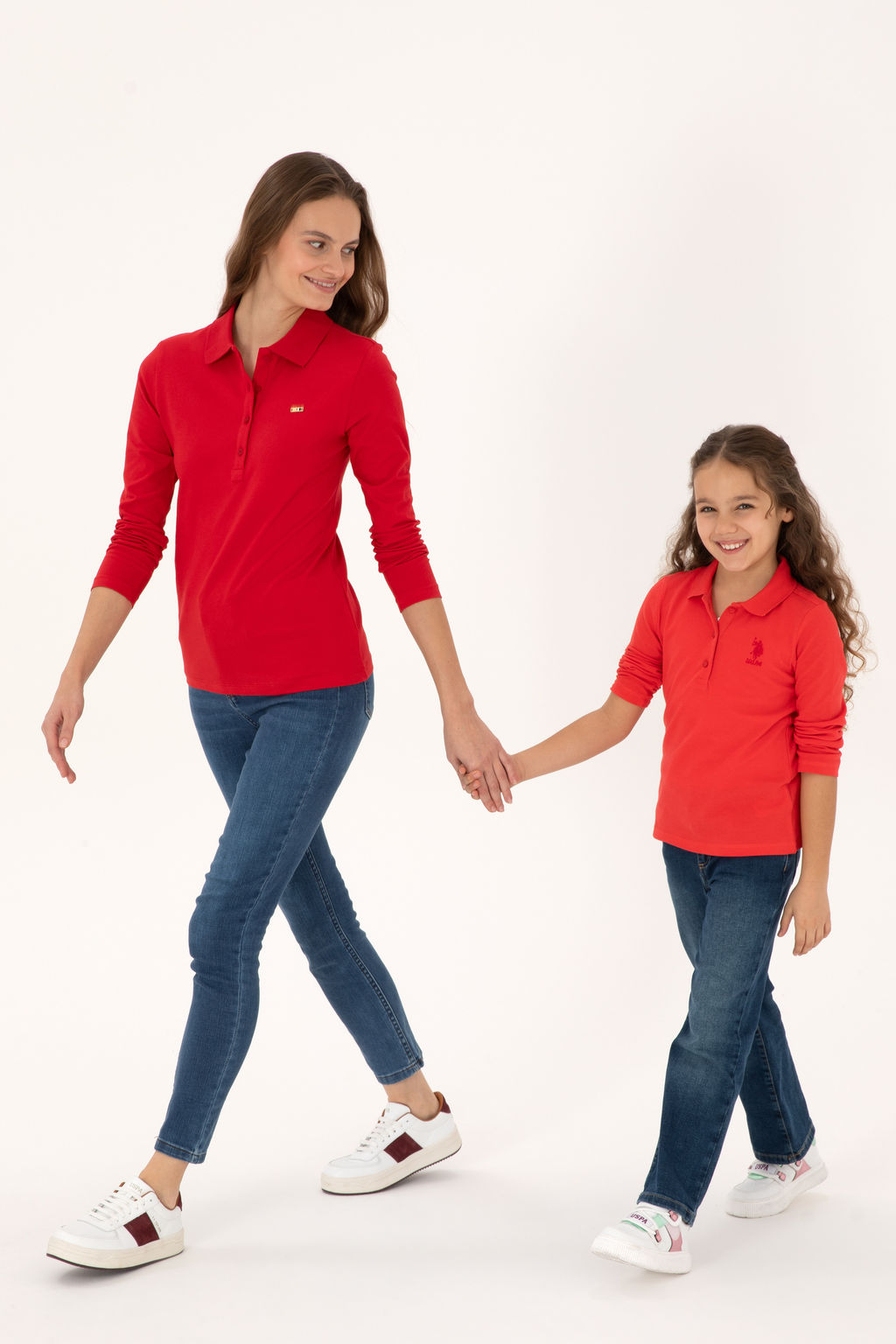 K_z _ocuk K_rm_z_ Polo Yaka Basic Sweatshirt Sepette S_rpriz _ndirim - U.s. polo assn фото 6