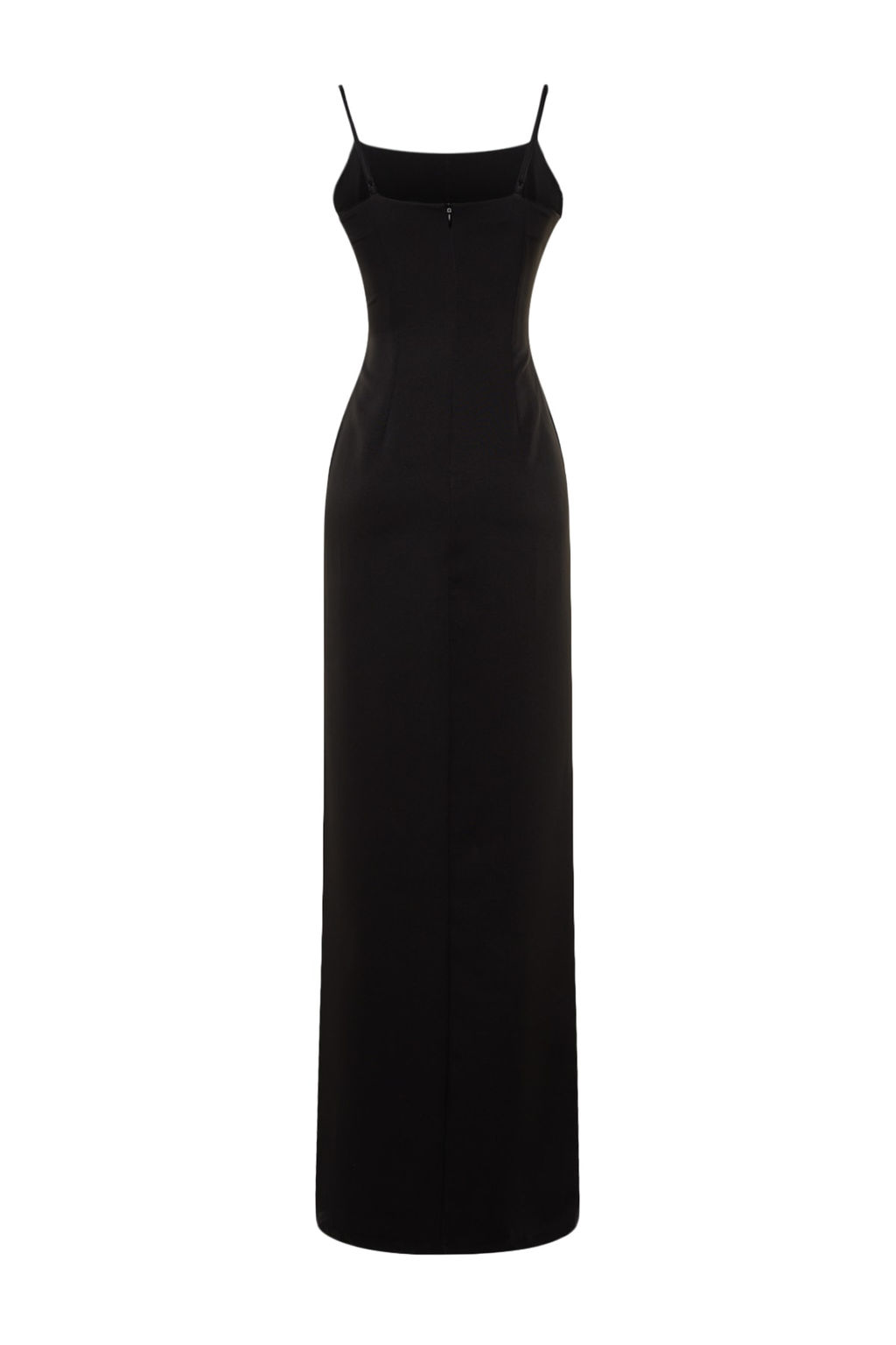 Siyah Dokuma Pencere/Cut Out Detayl? Uzun Gece Abiye Elbise TPRSS23AE00028 - Trendyolmilla фото 8