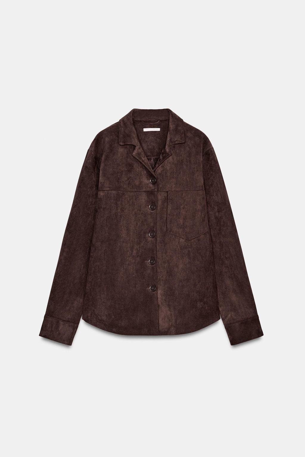 FAUX SUEDE OVERSHIRT - Zara фото 12