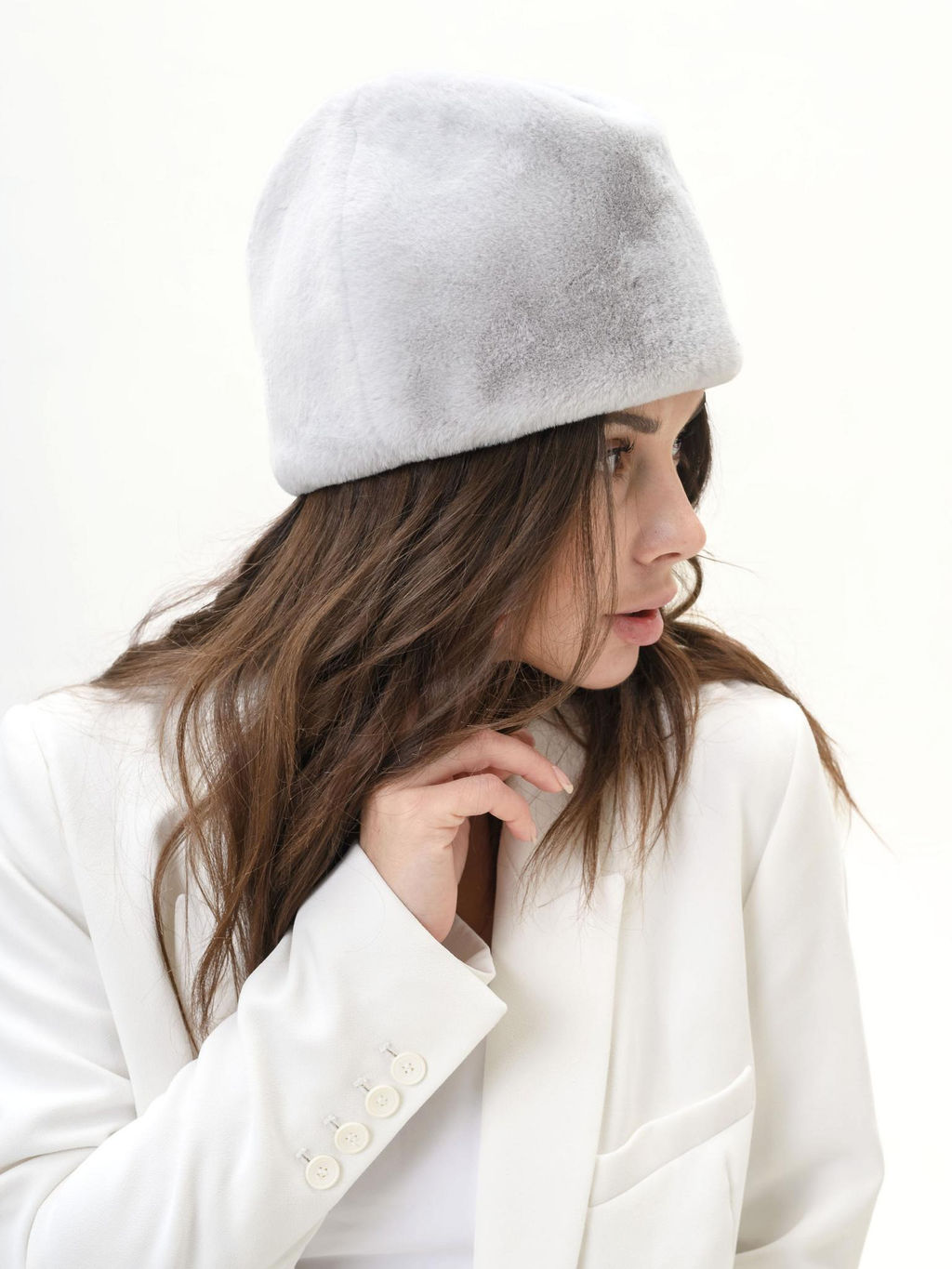 П26-24 Пилотка мех сапфир