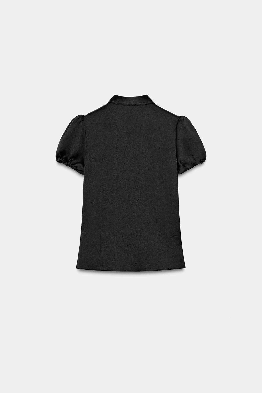 CAMISA SATINADA / Negro - Zara фото 5