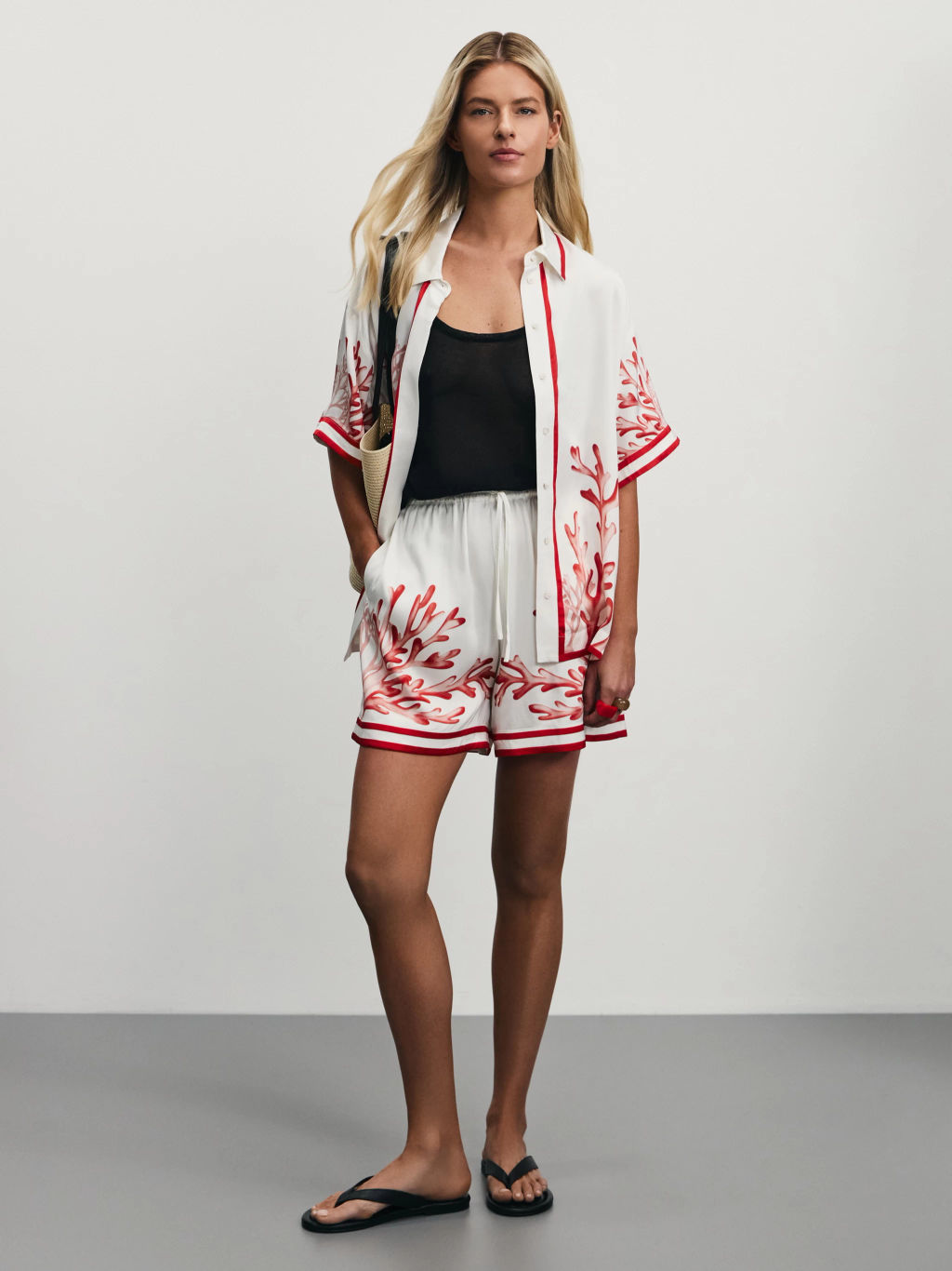 Шорты из вискозы с принтом / Zarina  фото 3