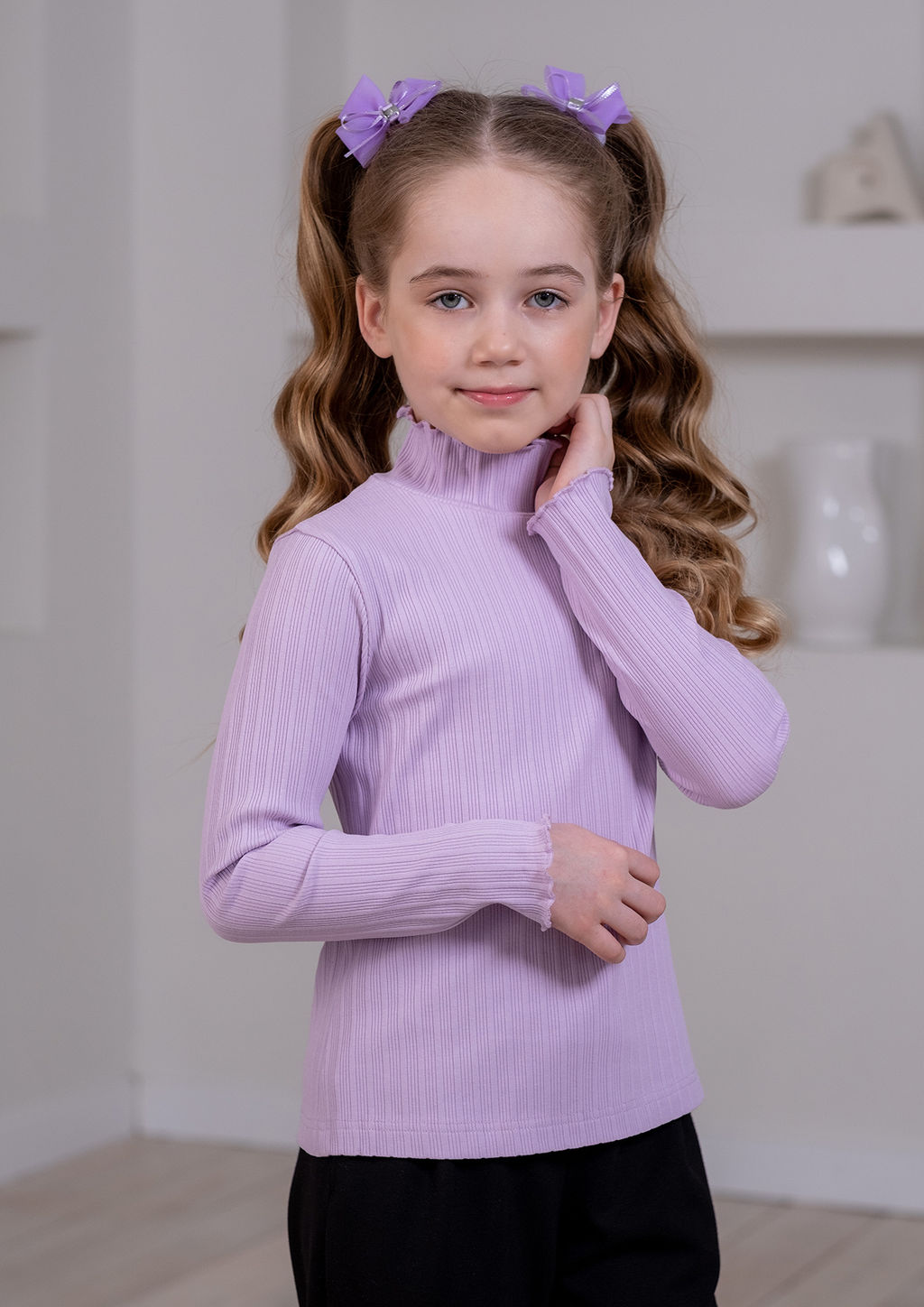 Виола, джемпер трикотажный сиреневый/122-60-54 - Alolika фото 5