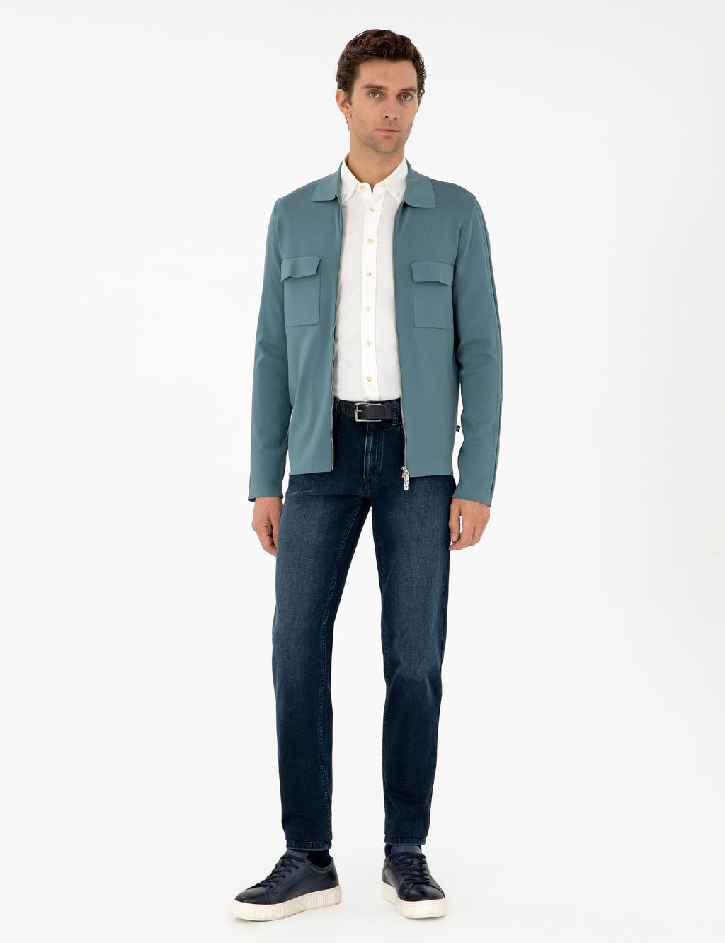 Мятный трикотажный кардиган стандартного кроя - Cacharel фото 4