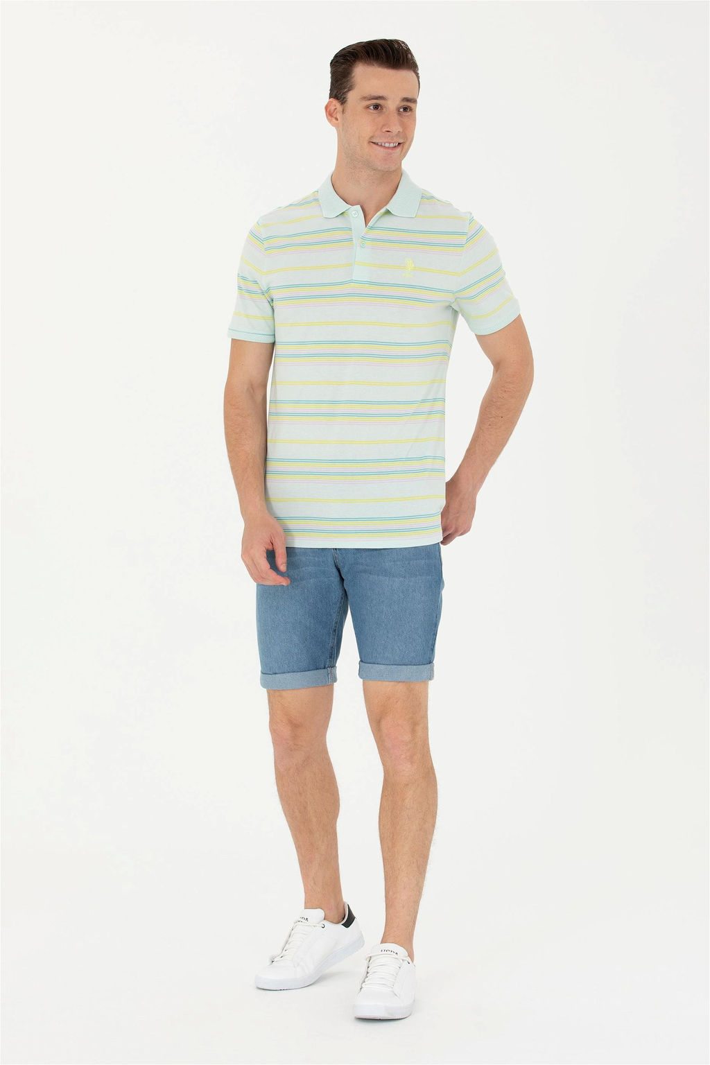 Мужская футболка водно-зеленого цвета - U.s. polo assn фото 4