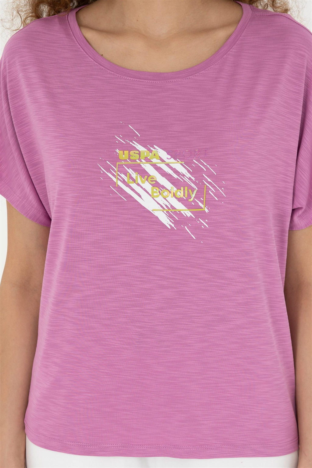 U. S. Polo Assn / Женская фиолетовая футболка - U.s. polo assn фото 6