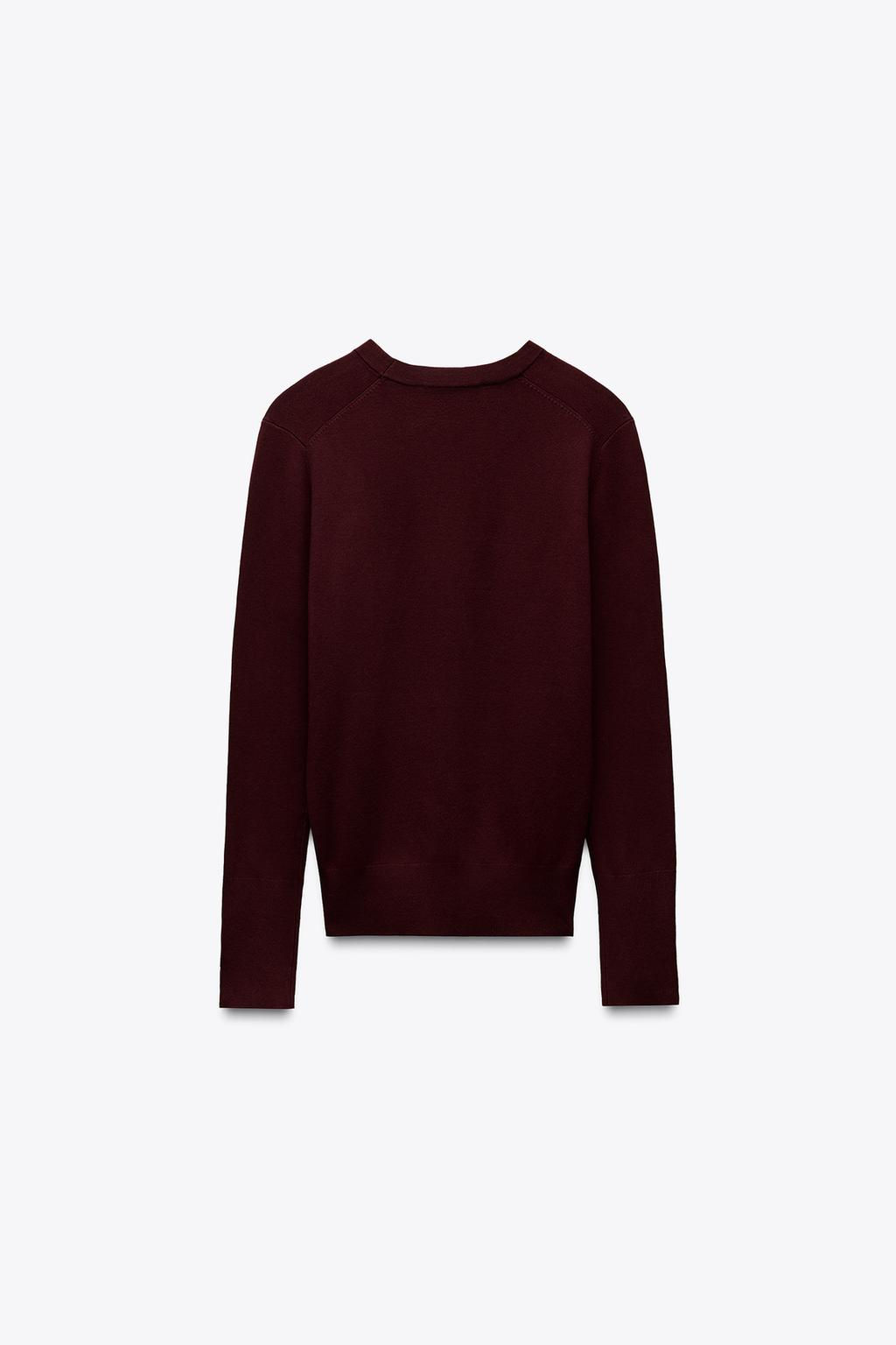 BASIC PLAIN KNIT SWEATER - Zara фото 22