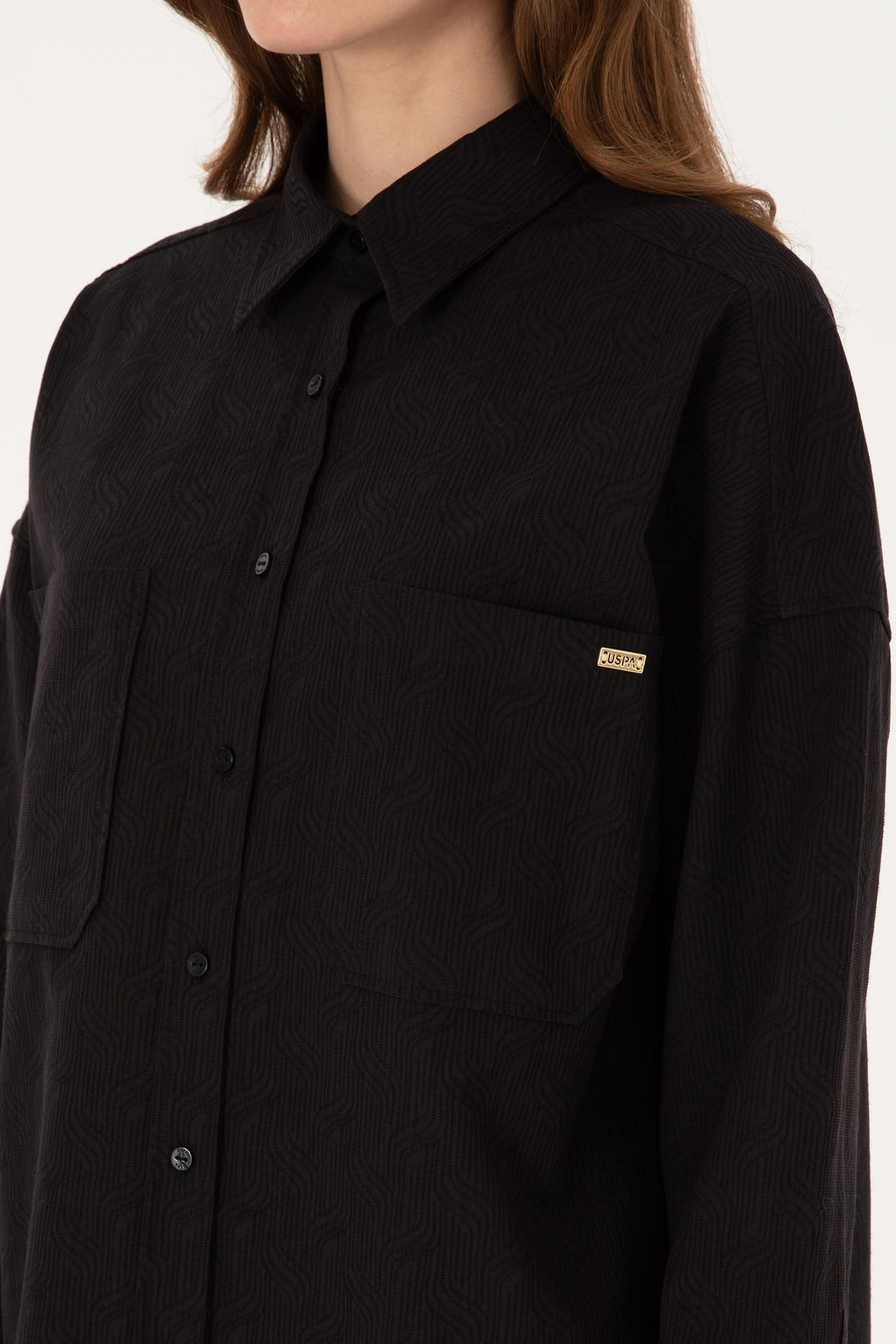 Kad_n Siyah Uzun Kollu G_mlek - U.s. polo assn фото 7