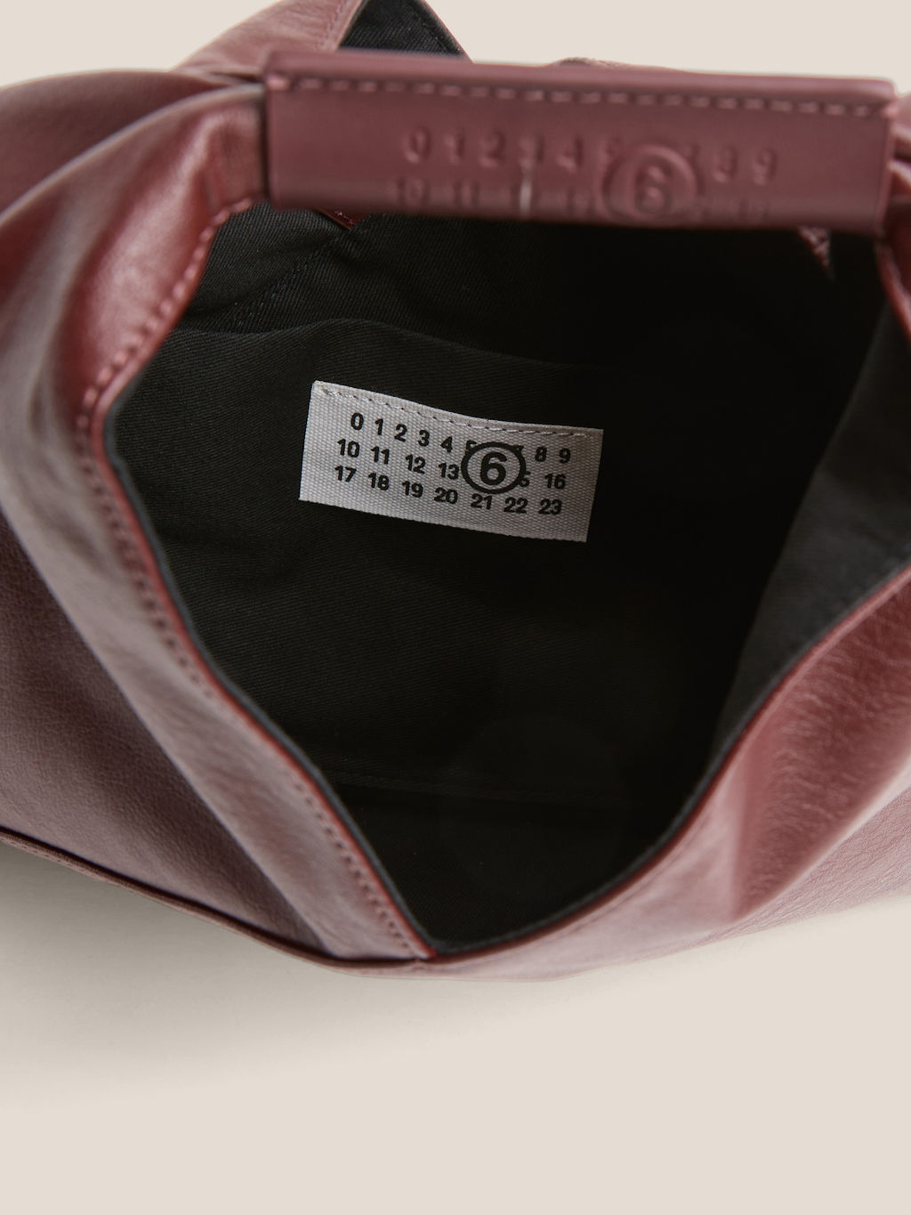 Женская сумка с ручкой MM6 MAISON MARGIELA MINI JAPANESE Артикул 4670193, коричнево-бордовый - Divas bag фото 4