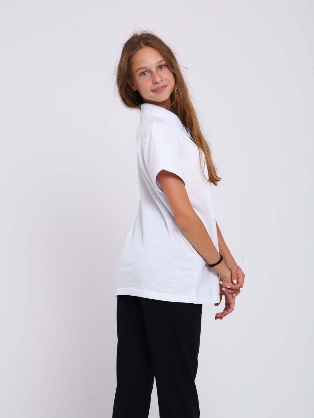 Рубашка-поло Михаил белый Ладошки  фото 13