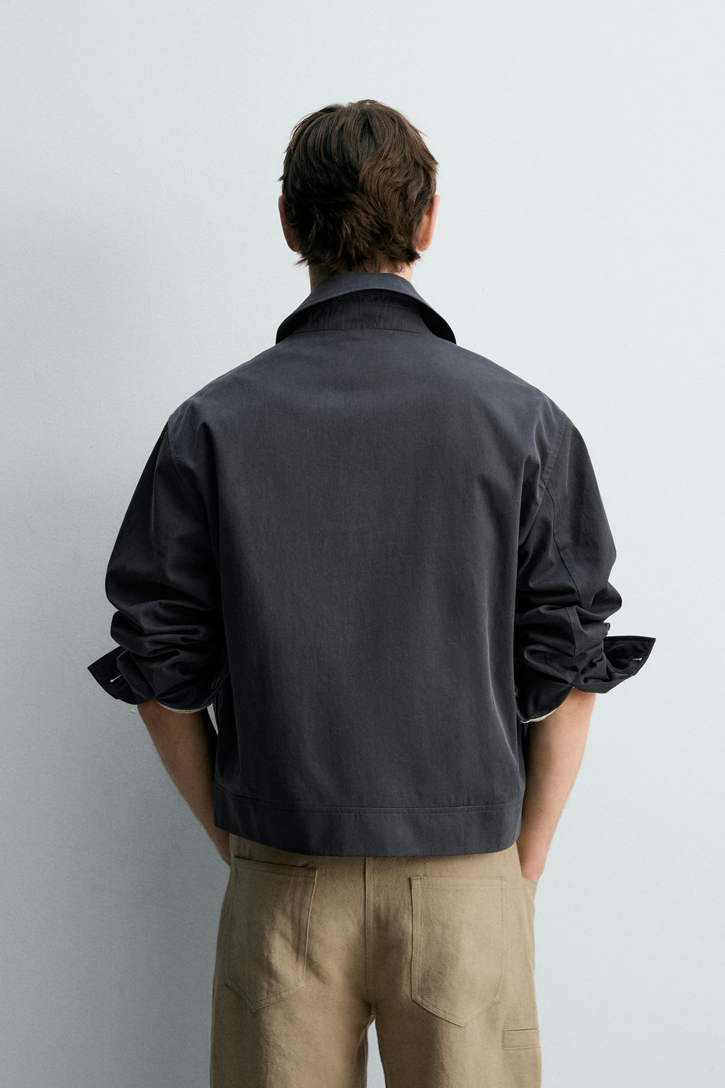 CAZADORA RELAXED FIT LIMITED EDITION / Azul / Gris - Zara фото 3