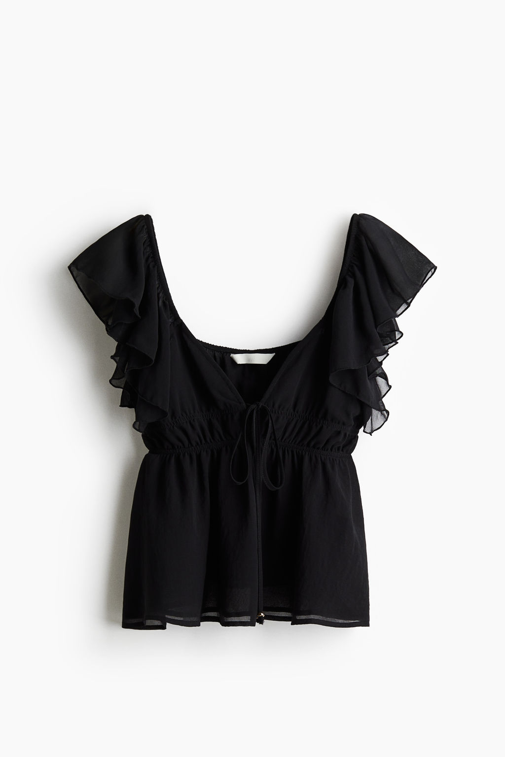 Flutter-sleeved top