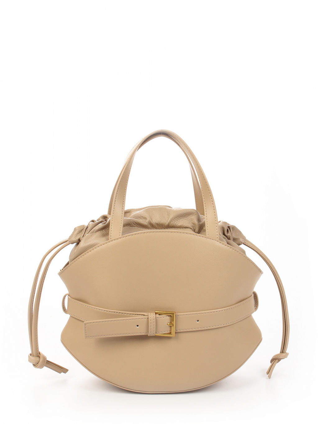 LACCOMA сумка АМ2420-темно-бежевый натуральная кожа хлопок