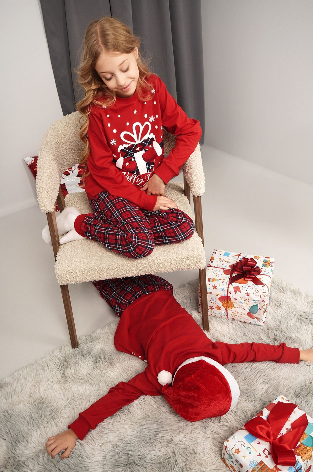 Детская новогодняя пижама Happyfox