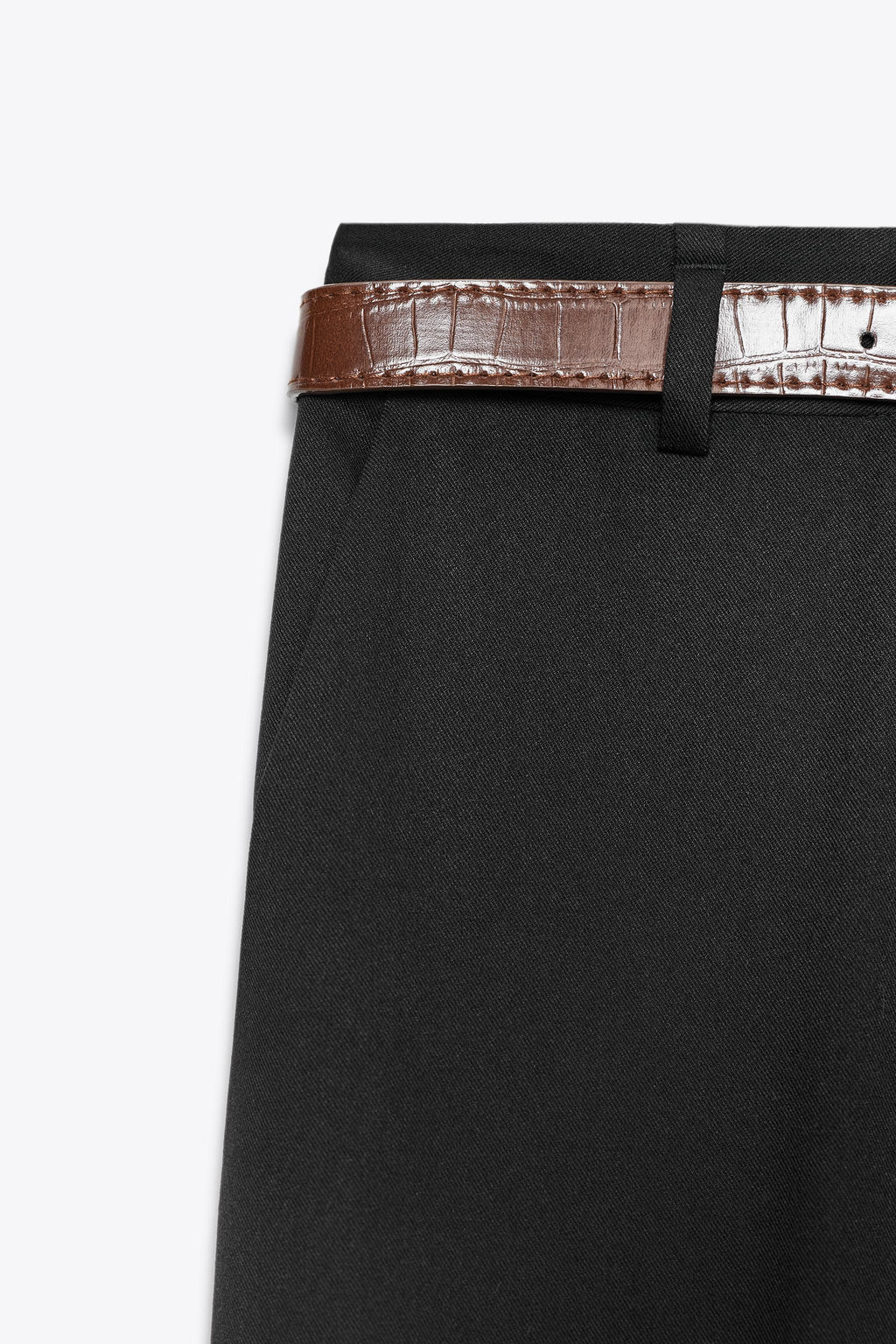 STRAIGHT-LEG TROUSERS WITH BELT