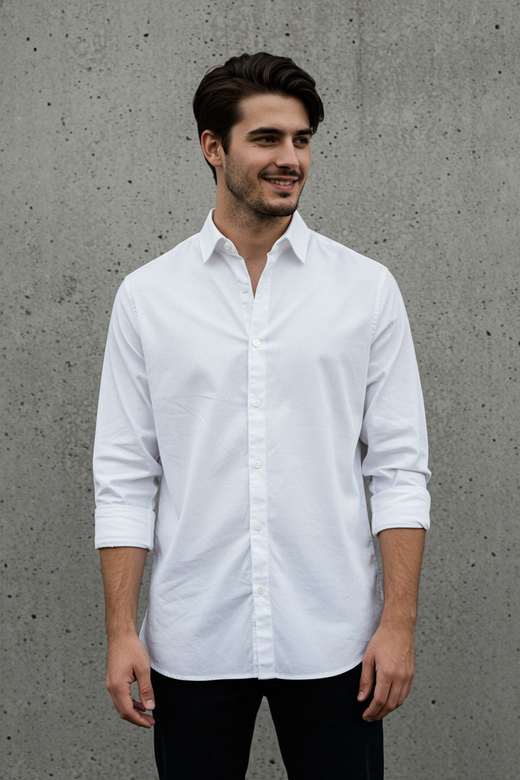 TRENDYOL MAN Beyaz Unisex Oversize Fit Lastik Detayl? Gomlek TMNSS25GO00045 - Trendyolmilla фото 6