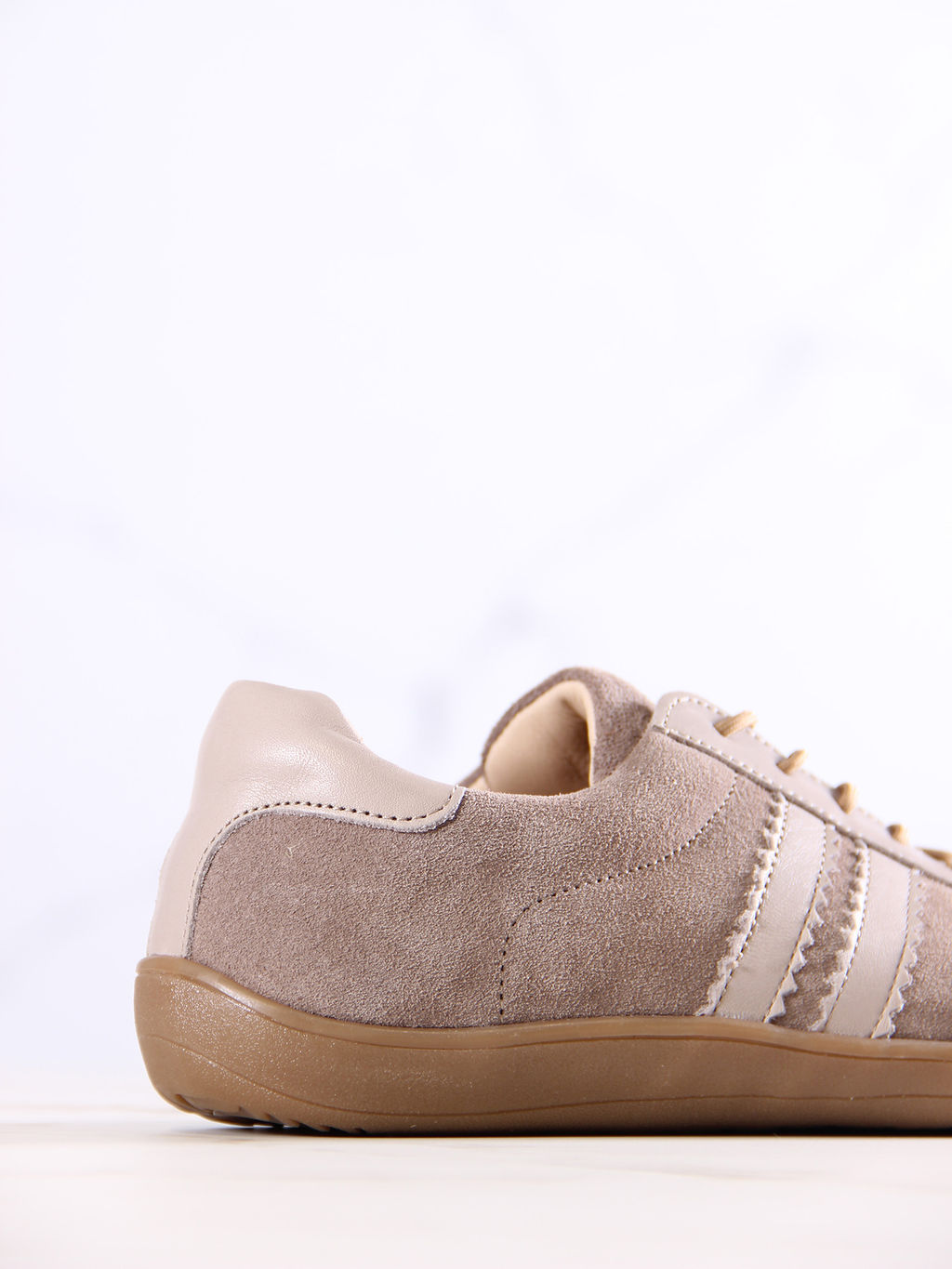 Босоногие кеды 184.natabr.Капучино замша+визон стар