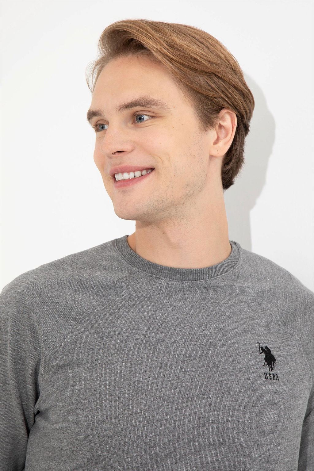 Мужская антрацит Melanj Basic Whothirt Неожиданная скидка в корзине - U.s. polo assn фото 2