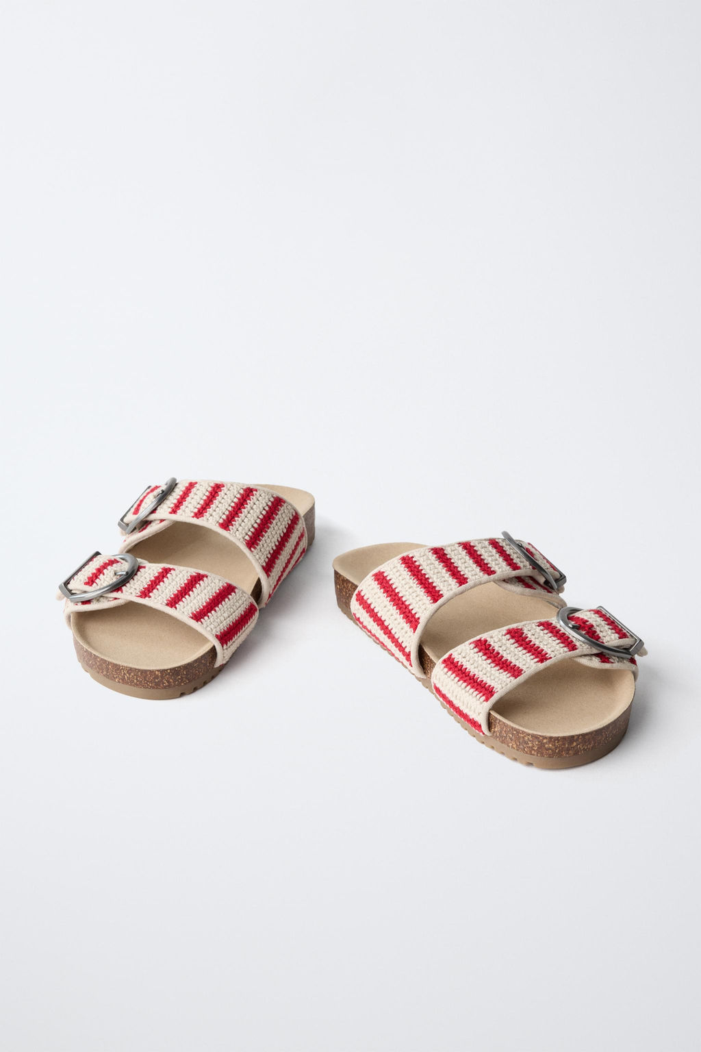 SANDALIA HEBILLAS CROCHET / Rojo - Zara фото 3