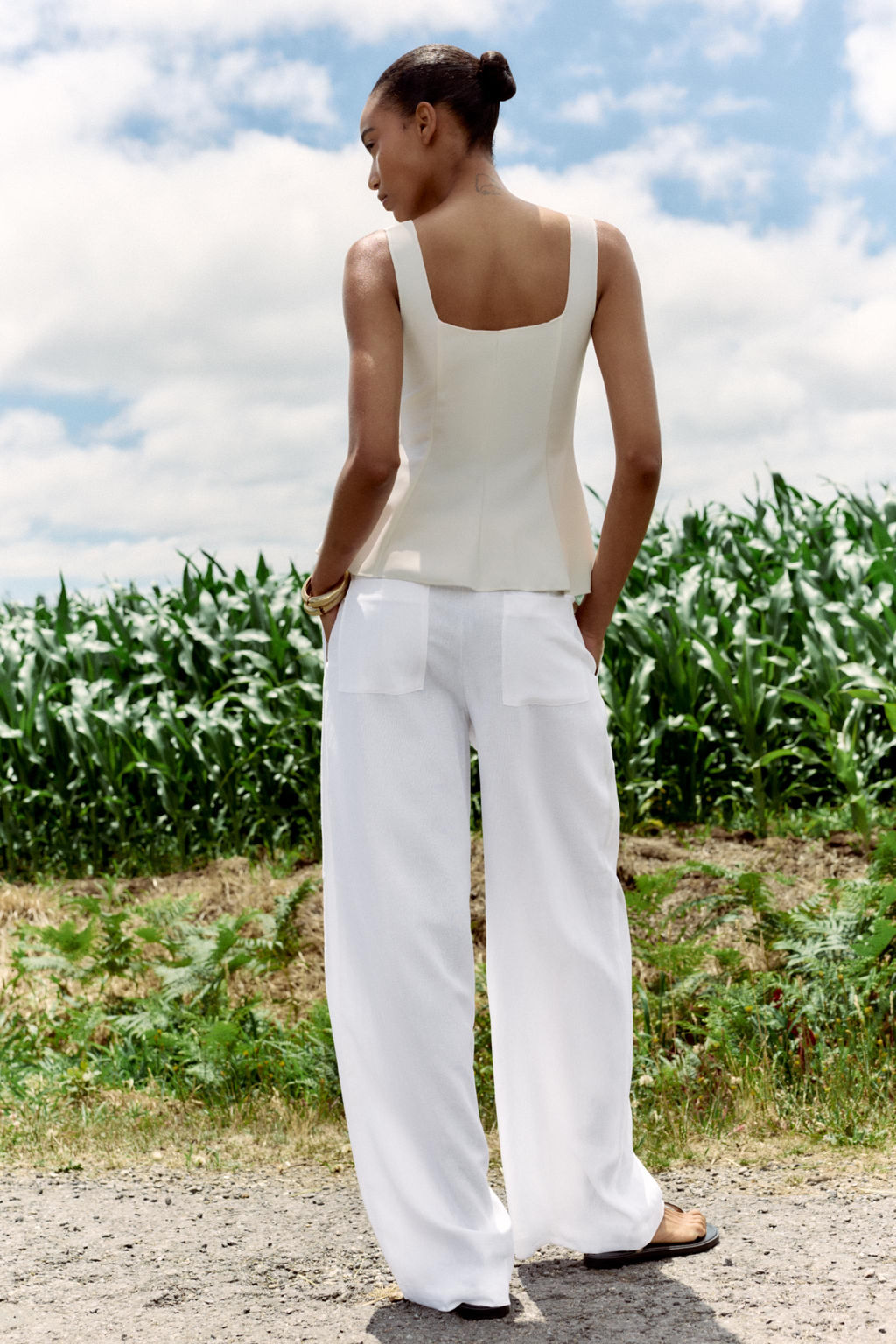 STRETCH PEPLUM WAISTCOAT TOP - Zara фото 5