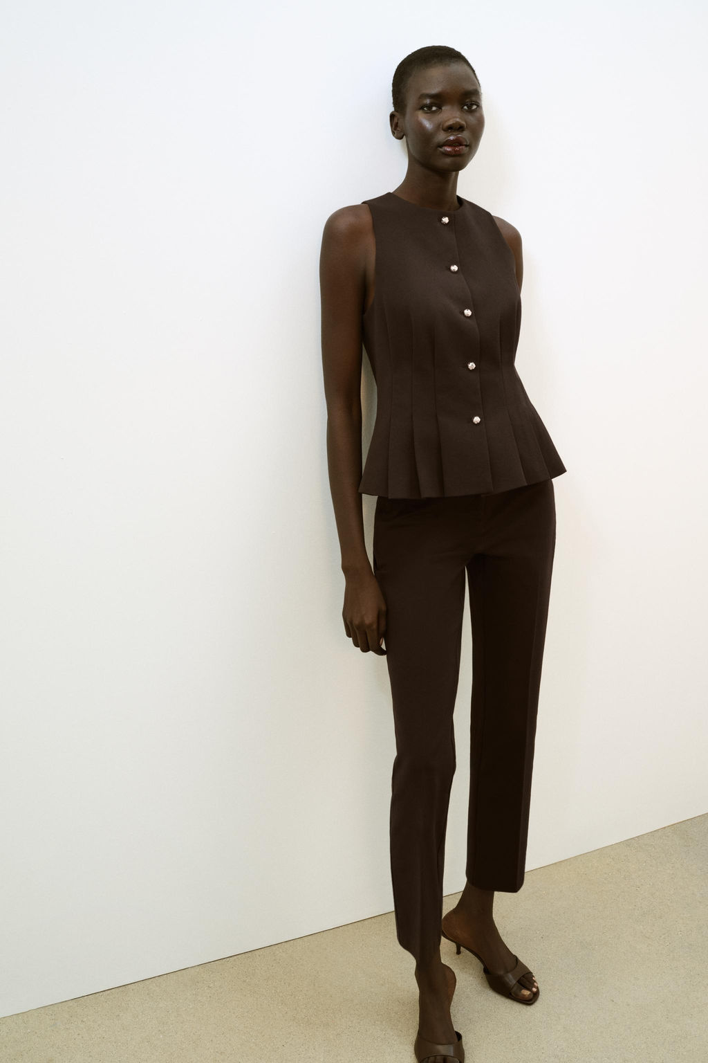 DARTED PEPLUM WAISTCOAT - Zara фото 10