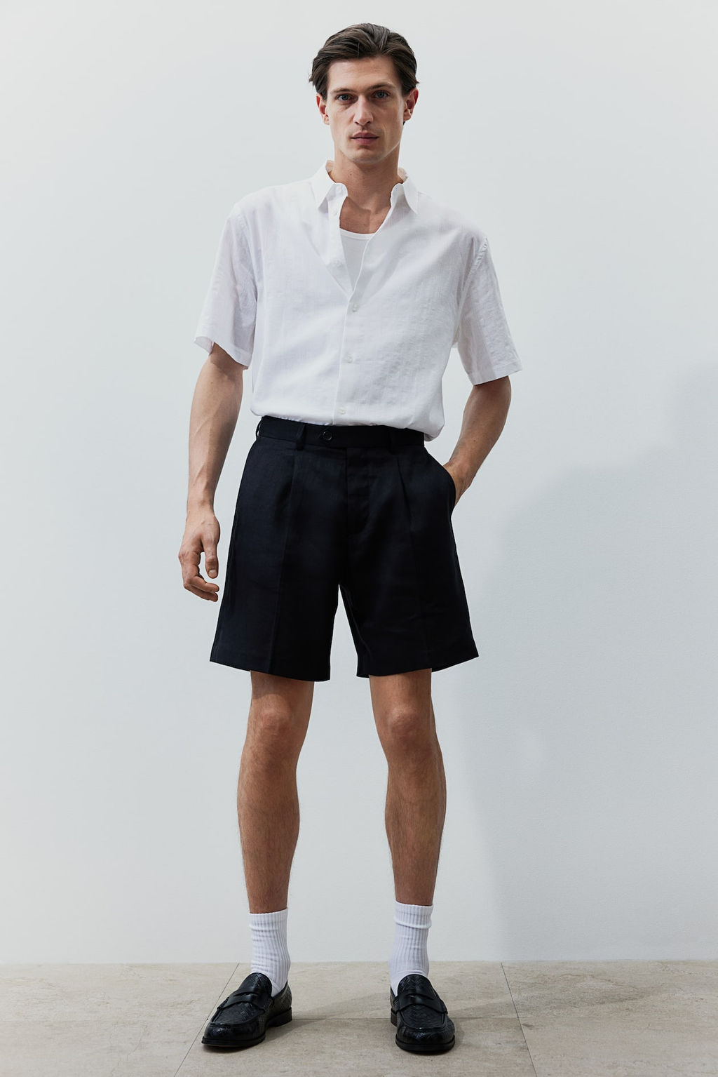 Camisa en tejido texturizado Regular Fit - H&m фото 3