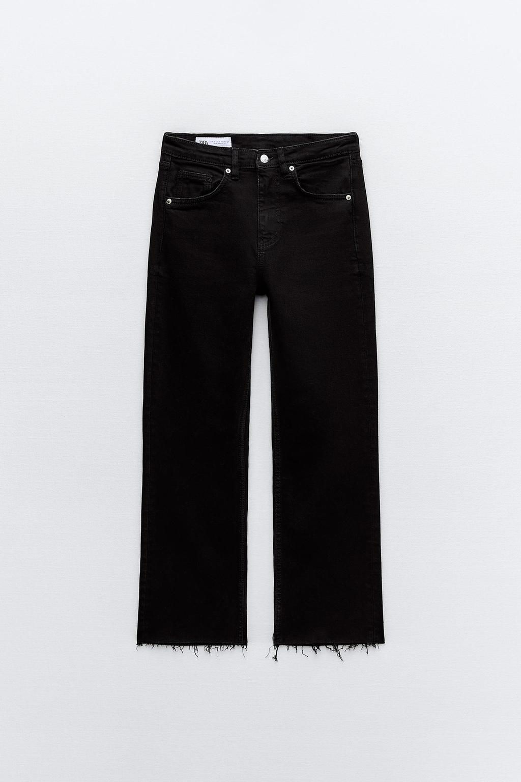 TRF CROPPED FLARE HIGH-WAIST JEANS - Zara фото 24