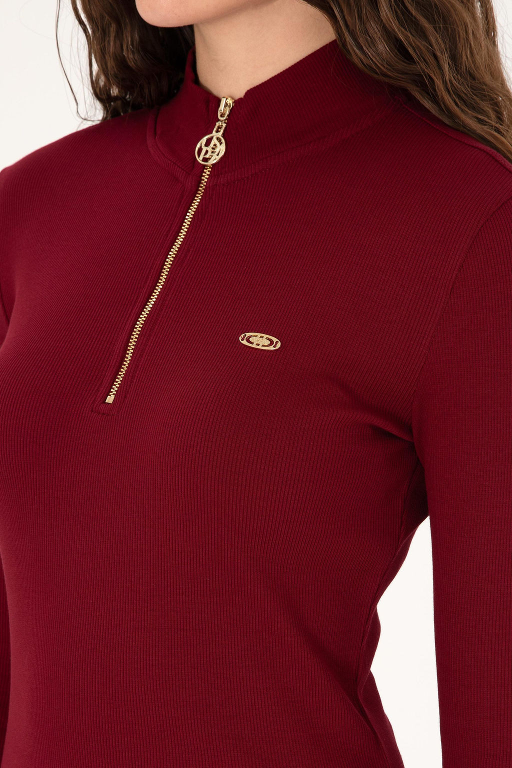 Kad_n Bordo Sweatshirt Sepette S_rpriz _ndirim - U.s. polo assn фото 7