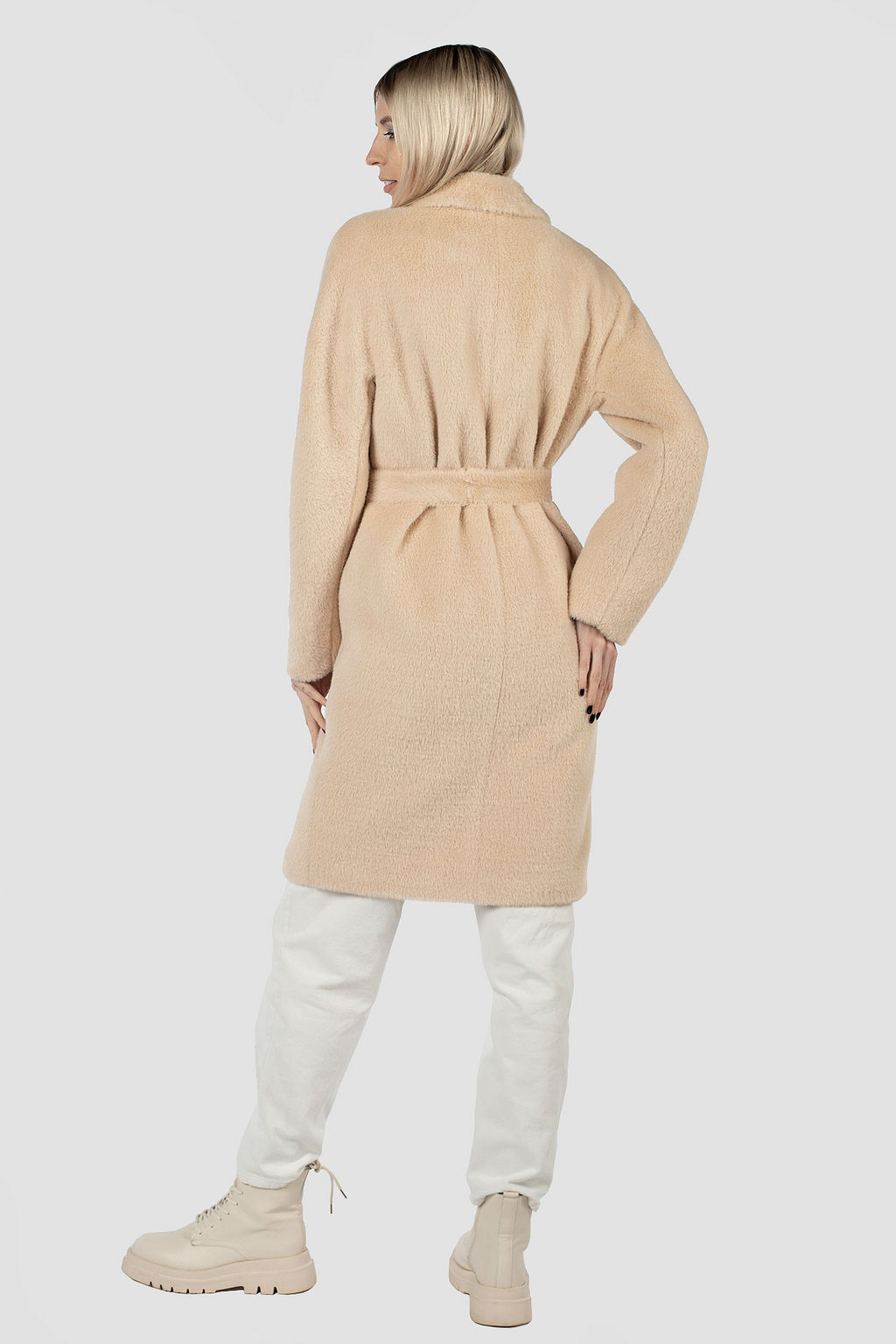 Пальто женское демисезонное (пояс) - El podio фото 11