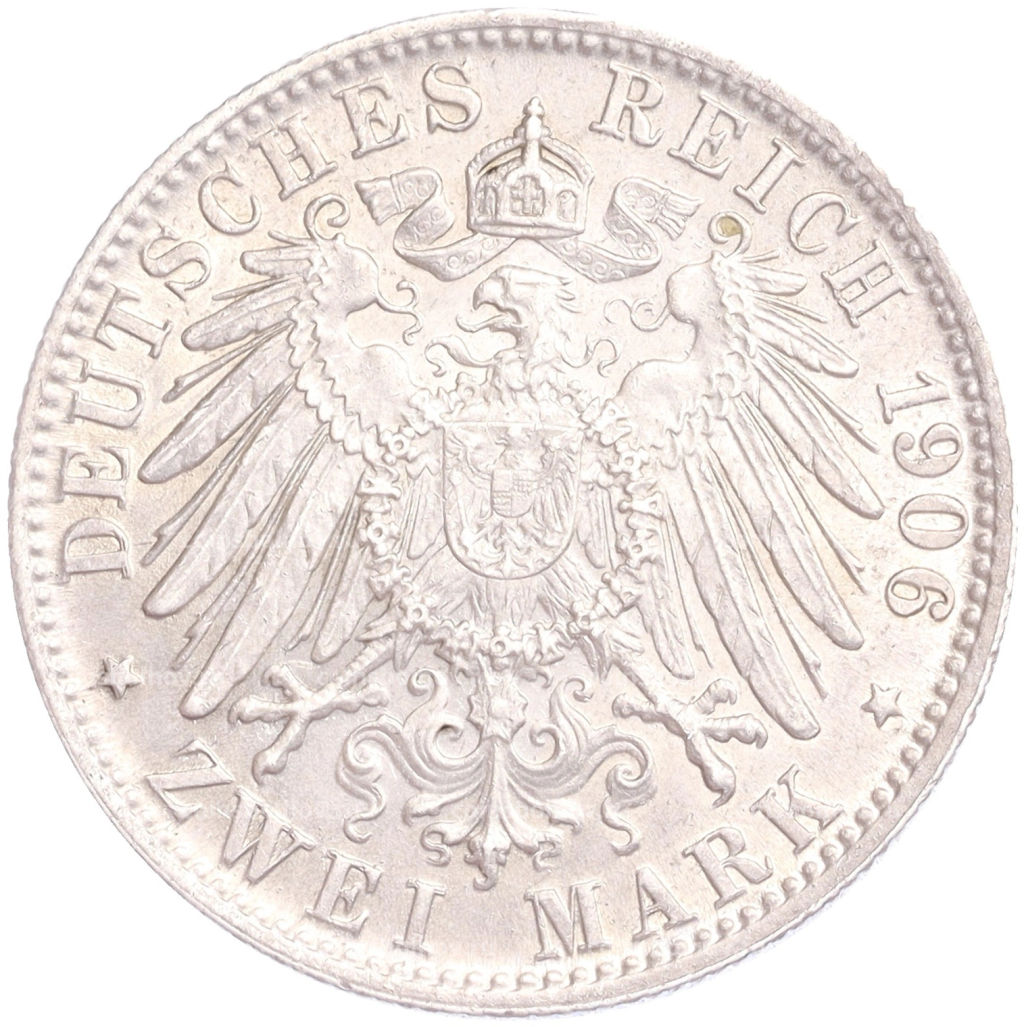 2 марки 1906 года D Германия (Бавария)