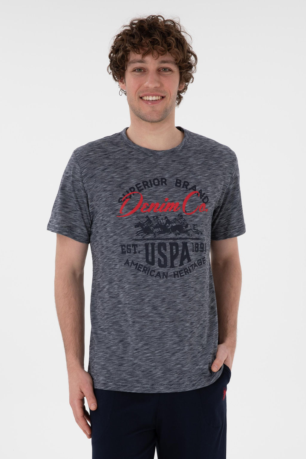 Erkek Lacivert Pijama Tak_m_ Sepette S_rpriz _ndirim - U.s. polo assn фото 3