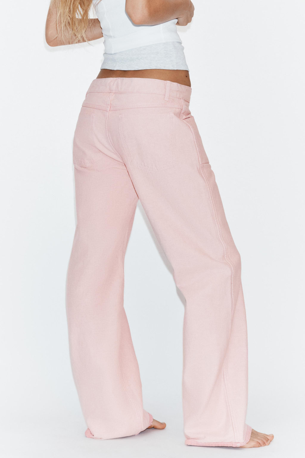 JEANS TRF REVERSIBLE TIRO MEDIO / Rosa - Zara фото 7