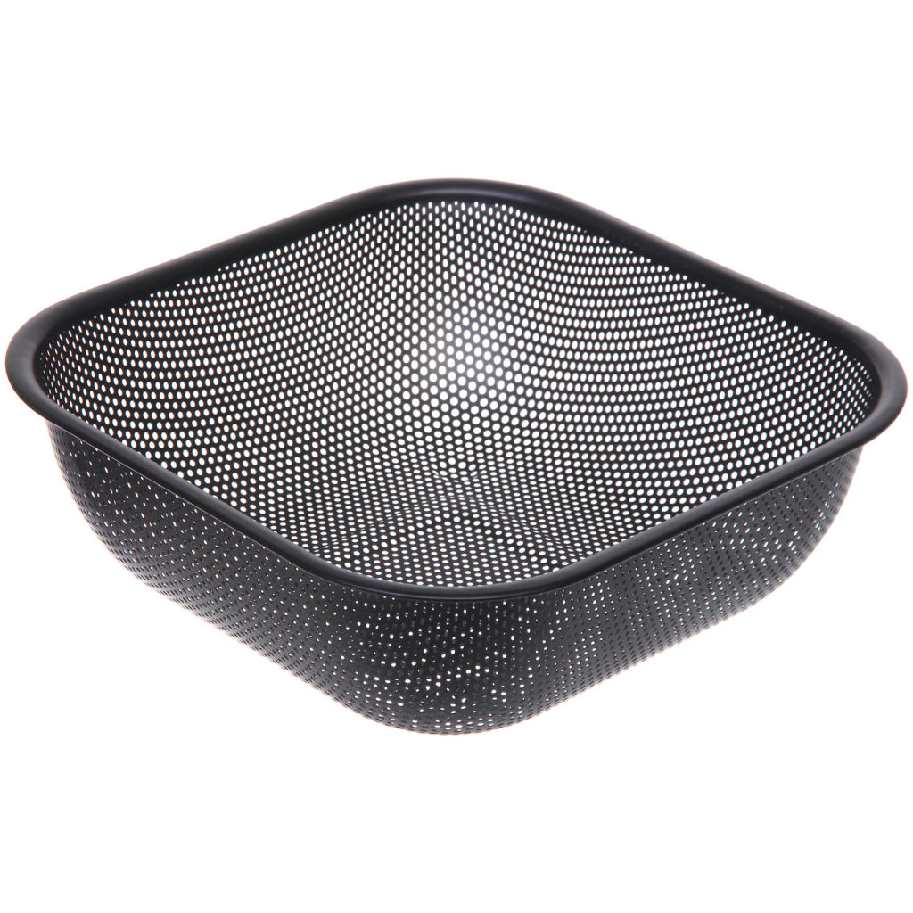 Дуршлаг металлический "Black" 22*22см