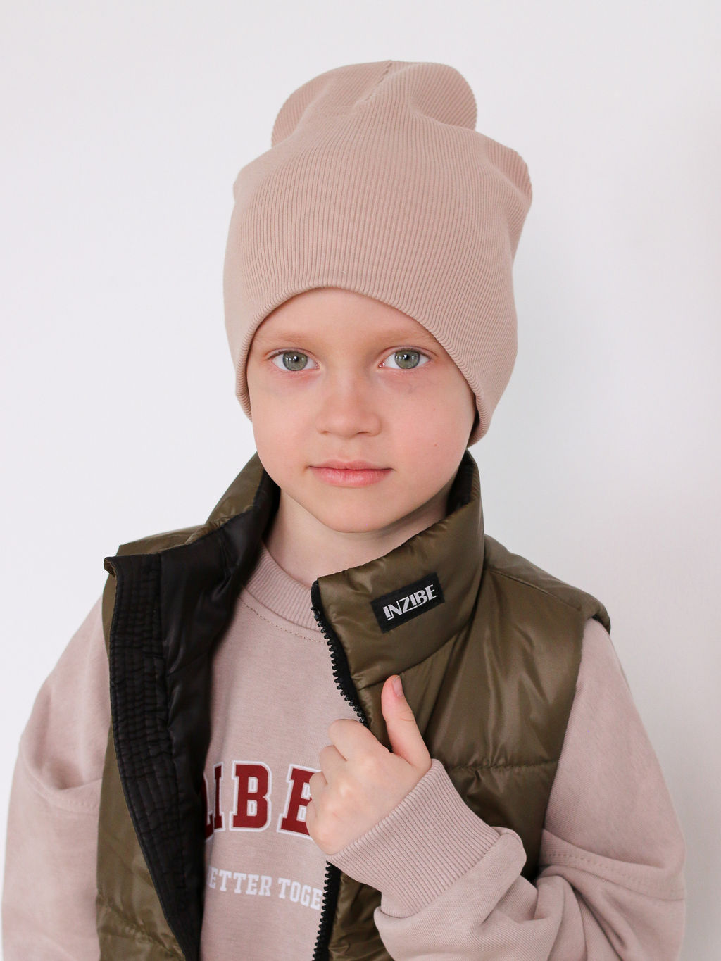 Шапка INZIBE, какао  фото 3