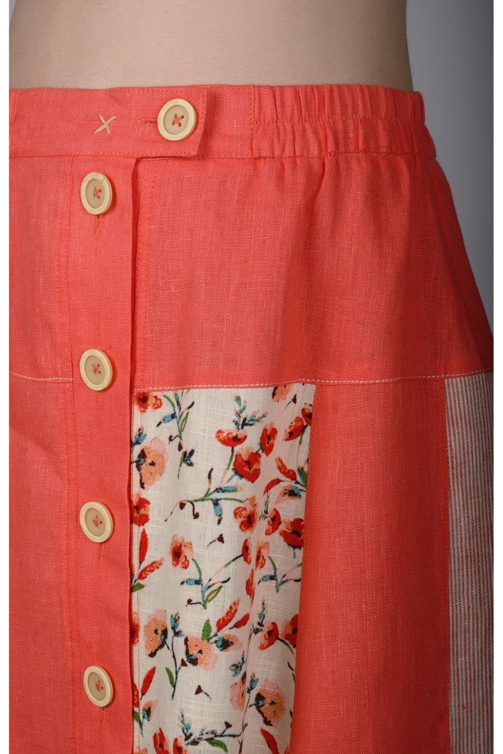 Оригинальная юбка 100% лен