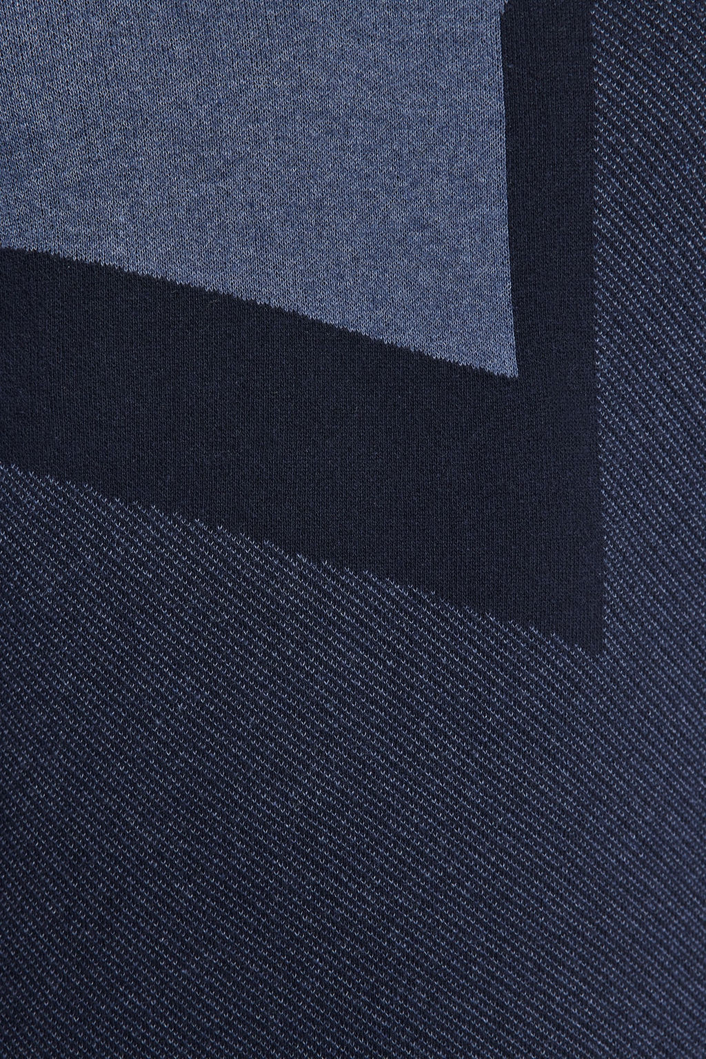 Trendyolmilla Man Indigo Slim Fit Pamuklu Bisiklet Yaka Renk Bloklu Triko Kazak TMNAW24KZ00024  фото 5
