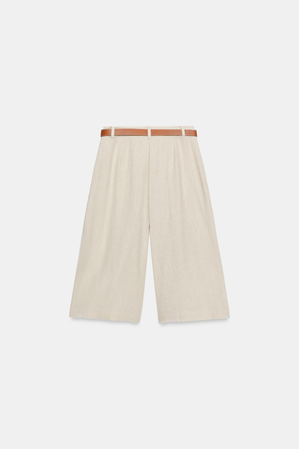 BERMUDA LARGA CINTUR?N / Beige claro - Zara фото 8