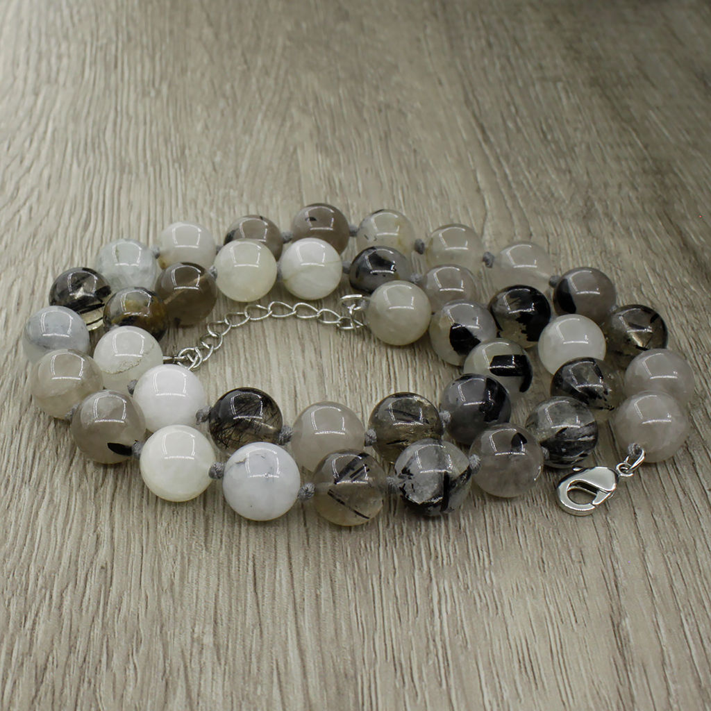 Волосатик, круглые 10мм, бусы 45..49см - Agat77 фото 2