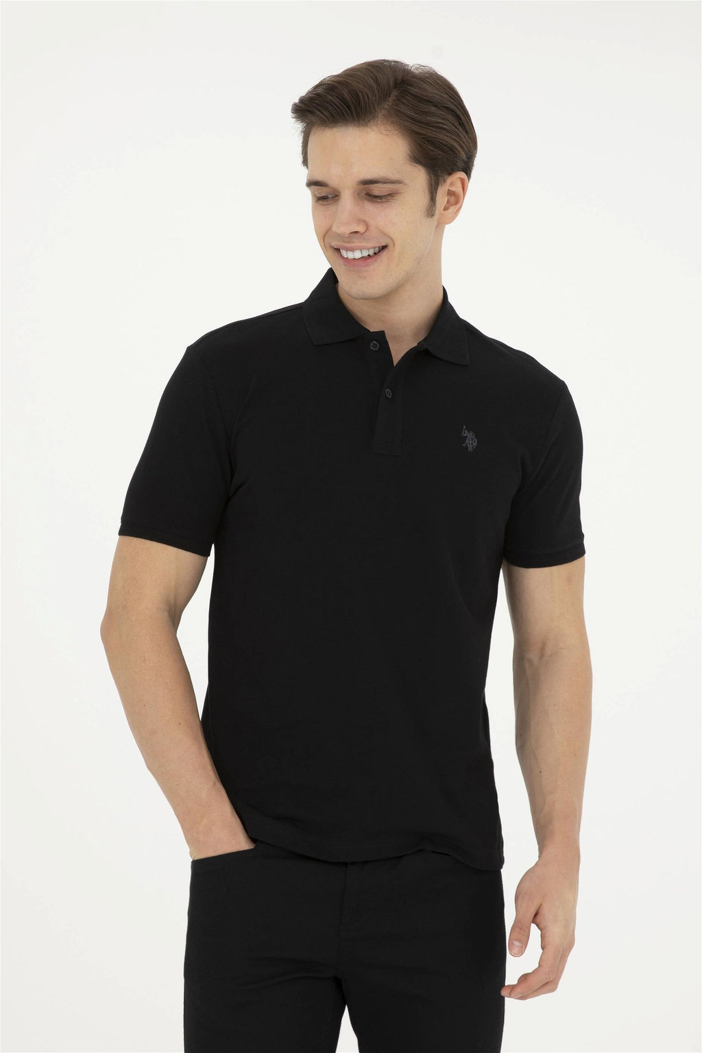Мужская черная базовая футболка Неожиданная скидка в корзине - U.s. polo assn фото 3