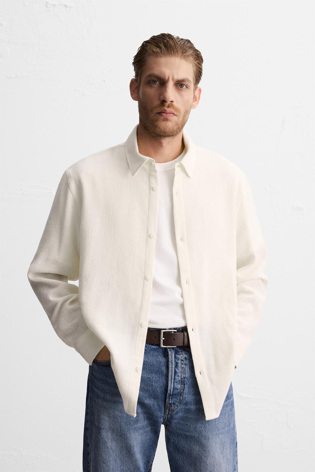 BOUCLE TEXTURED SHIRT - Zara фото 10