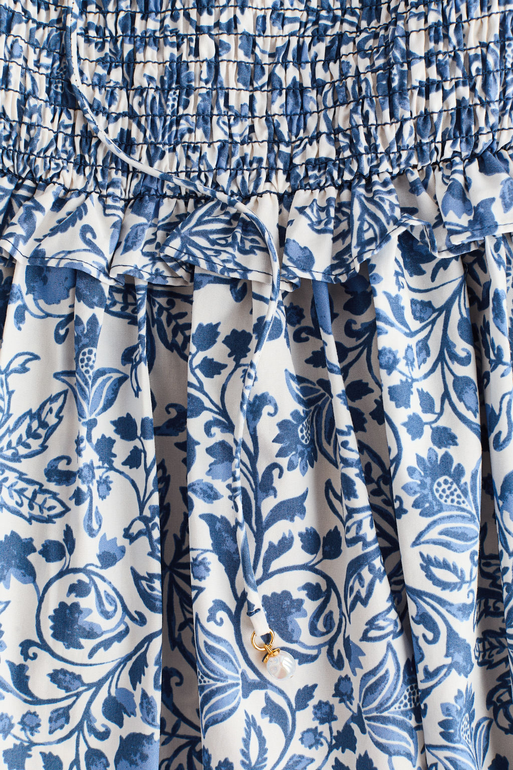 Vestido bandeau con cuerpo nido de abeja - H&m фото 3