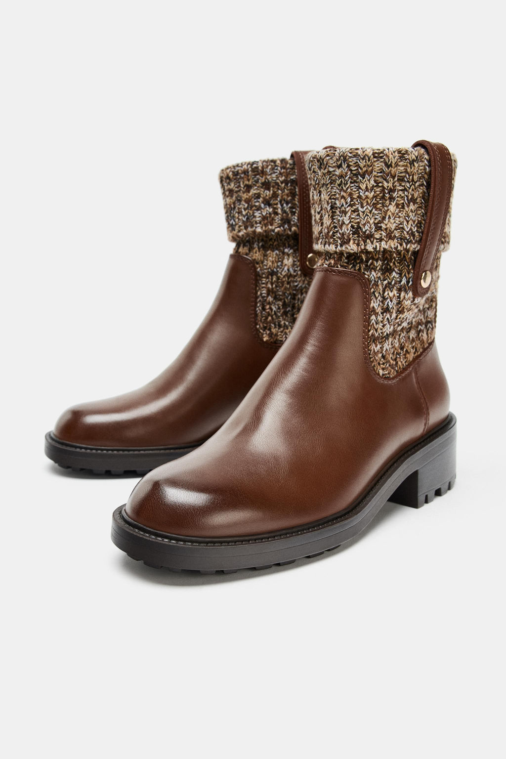 FLAT SOCK ANKLE BOOTS - Zara фото 2