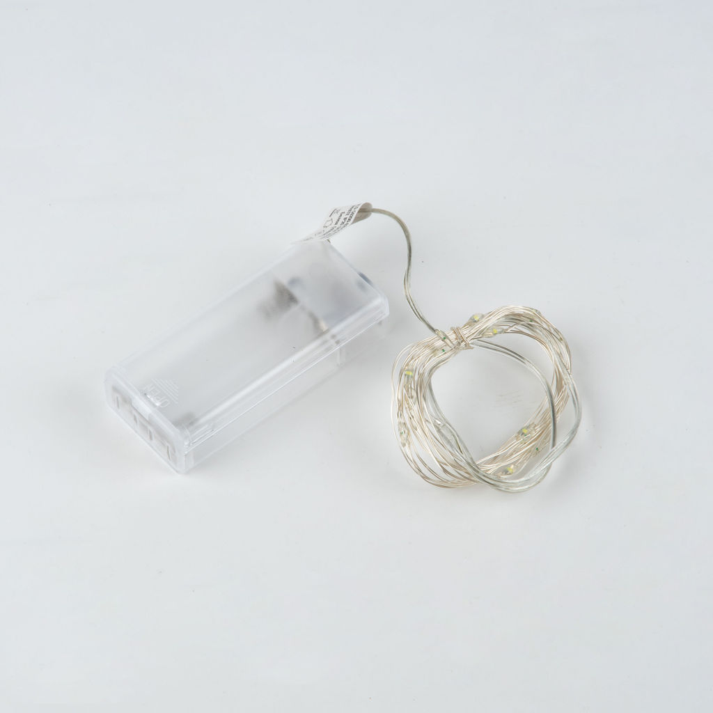 ULD-S0200-020/SСB/2AA WHITE IP20 DEW Гирлянда светодиодная Роса на батарейках 2AA (не в/к), 2м. 20 светодиодов. Белый свет. Провод медный. TM Uniel - Volpe фото 3