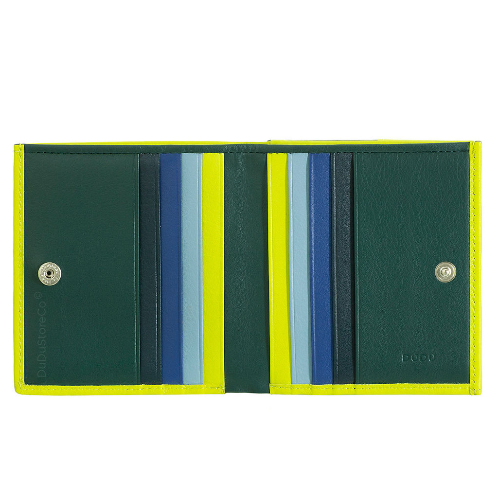 Итальянский кожаный кошелек DuDu серии Flavio | зеленый - Dudubags фото 2