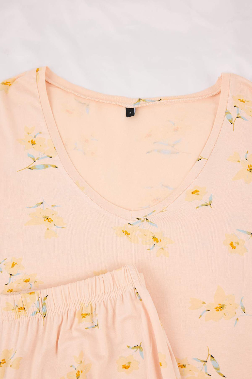 Somon Cicekli Viskon Suprem Orme Pijama Tak?m? THMSS26PT00023 - Trendyolmilla фото 7